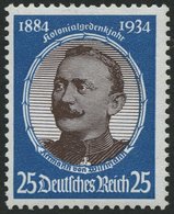 Dt. Reich 543 **, 1934, 25 Pf. Wissmann, Normale Zähnung, Pracht, Mi. 120.- - Sonstige & Ohne Zuordnung