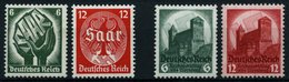 Dt. Reich 544-47 **, 1934, Saarabstimmung Und Reichsparteitag, 2 Prachtsätze, Mi. 175.- - Otros & Sin Clasificación