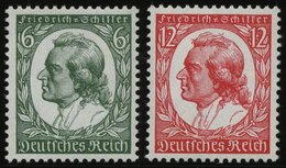 Dt. Reich 554/5 **, 1934, Schiller, Pracht, Mi. 100.- - Autres & Non Classés