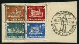 Dt. Reich 576-79 O, 1935, Herzstück Ostropa-Block Mit Sonderstempel, Feinst (etwas Stockig) - Sonstige & Ohne Zuordnung