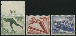 Dt. Reich 600-02 **, 1935, Olympische Winterspiele, Prachtsatz, Mi. 65.- - Autres & Non Classés