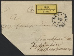 DIENSTMARKEN D I BRIEF, 1876, Frei Laut Entschädigungs-Conto Auf Nicht Vollständiger Briefhülle Aus MAGDEBURG (Stempel G - Servizio