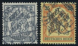 DIENSTMARKEN D 9,14 O, 1905, 2 Und 25 Pf. Baden, 2 Pf. Leichte Bugspur Sonst Pracht, Mi. 170.- - Servizio