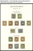 SAMMLUNGEN O, 1872-1918, Fast Nur Gestempelte Saubere Sammlung Dt. Reich Im Leuchtturm Falzlosalbum Mit Zahlreichen Gute - Usati