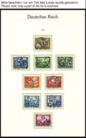 SAMMLUNGEN O, 1932-45, Bis Auf Chicagofahrt Und Block 2 Und 3 Saubere Komplette Gestempelte Sammlung Im Leuchtturm Falzl - Used Stamps