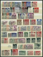 LOTS O, 1934-44, Partie Verschiedener Kompletter Ausgaben, Feinst/Pracht, Mi. Ca. 1250.- - Used Stamps