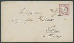 GANZSACHEN U 5A BRIEF, 1875, 1 Gr. Rosa (als 10 Pf.-Marke Verwendet), R2 GEESTEMÜNDE ZOLLVEREIN, Feinst - Other & Unclassified