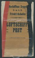 1908, LZ 4 Zeppelinpost-Abwurfbeutel, Mehrfach L1 WERFT-SEEMOOS, Schwarz/weiß/rotes Schalterband, Ex-Sammlung Dr. Kronst - Luft- Und Zeppelinpost