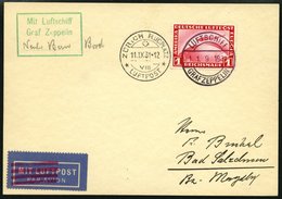 ZEPPELINPOST 127Ab BRIEF, 1931, Zürichfahrt, Bordpost, Prachtkarte - Airmail & Zeppelin