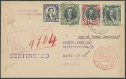 1932, 8. Südamerikafahrt Mit Unbekanntem Chilenischen Sonderbestätigungsstempel, Einschreiben, Prachtbrief -> Automatica - Airmail & Zeppelin