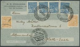 1935, 8. Südamerikafahrt, Brasilianische Post, Rückfahrt Von Rio De Janeiro, Prachtbrief -> Automatically Generated Tran - Luft- Und Zeppelinpost