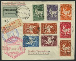 ZULEITUNGSPOST 202B BRIEF, Bulgarien: 1933, 1. Südamerikafahrt, Anschlußflug Ab Berlin, Prachtbrief, R! - Airmail & Zeppelin