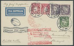 Irland: 1933, 6. Südamerikafahrt, Anschlussflug Ab Berlin, Drucksache, Prachtbrief -> Automatically Generated Translatio - Poste Aérienne & Zeppelin