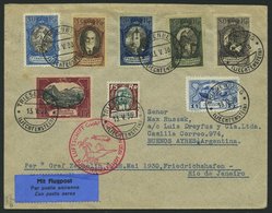 ZULEITUNGSPOST 57E BRIEF, Liechtenstein: 1930, Südamerikafahrt, Bis Rio De Janeiro, Gute Frankatur, Prachtbrief - Luchtpost & Zeppelin