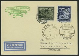 ZULEITUNGSPOST 214 BRIEF, Liechtenstein: 1933, 2. Südamerikafahrt, Prachtkarte - Airmail & Zeppelin