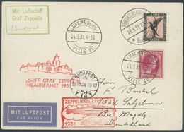 Luxemburg: 1931, Ungarnfahrt, Prachtkarte -> Automatically Generated Translation: Luxembourg: 1931, "Hungary Trip", Supe - Airmail & Zeppelin