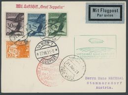 Österreich: 1931, 1. Südamerikafahrt, Anschlussflug Ab Berlin Bis Kap Verde, Prachtkarte -> Automatically Generated Tran - Luft- Und Zeppelinpost