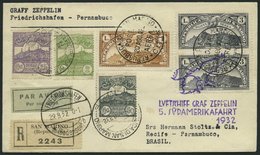 ZULEITUNGSPOST 171 BRIEF, San Marino: 1932, 5. Südamerikafahrt, Einschreibbrief, Pracht - Poste Aérienne & Zeppelin