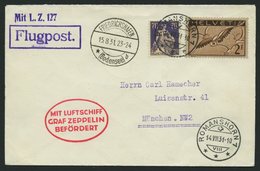 ZULEITUNGSPOST 121D BRIEF, Schweiz: 1931, Fahrt Nach Essen, Prachtbrief - Poste Aérienne & Zeppelin