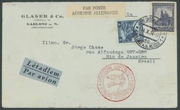 Tschechoslowakei: 1934, 11. Südamerikafahrt, Gablonz - Berlin - Friedrichshafen - Rio De Janeiro, Brief Feinst -> Automa - Luft- Und Zeppelinpost