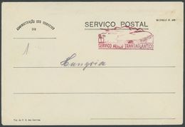 Ungarn: 1932, Brasilien Postdienstkuvert Mit Zeppelin Bestätigungsstempel SERVICO AEREO TRANSATLANTICO Für Zeppelinpost  - Poste Aérienne & Zeppelin