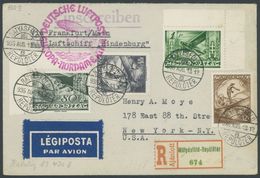 Ungarn: 1936, 7. Nordamerikafahrt, Einschreibbrief, Aufgabe MATYASFÖLD - REPÜLÖTER, Pracht -> Automatically Generated Tr - Airmail & Zeppelin