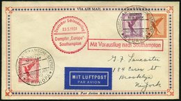 KATAPULTPOST 43c BRIEF, 24.5.1931, &quot,Europa&quot, - Southampton, Deutsche Seepostaufgabe, Prachtbrief - Luchtpost & Zeppelin