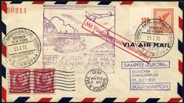 KATAPULTPOST 60bc BRIEF, Inneramtlicher Erstflug Bismarck-Nord Dakota Und Anschließender Schleuderflug, Prachtbrief, RR! - Airmail & Zeppelin