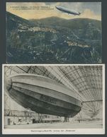 1928, LZ 20 Bodensee Als ESPERIA über Kalabrien (farbige Ansichtskarte), Dazu Fotokarte Von Der Verlängerung Des Luftsch - Other & Unclassified