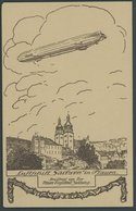 1913, Luftschiff Sachsen In Plauen, Sonderkarte Der Neuen Vogtländ. Zeitung, Gebraucht, Feinst -> Automatically Generate - Altri & Non Classificati