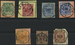 KAMERUN V 46-50 BrfStk, O, 1892-98, 5 - 50 Pf., Stempel KAMERUN, 7 Werte Etwas Unterschiedlich - Kamerun