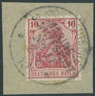 MSP BIS 1914 DR 86 BrfStk, 11 (SMS SEEADLER), 2.4.13, Auf 10 Pf. Germania, Prachtbriefstück - Schiffahrt