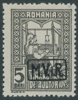 Zwangszuschlagsmarken: 1918, 5 B. Schwarz, Aufdruck Schwarz, Postfrisch, Pracht, Gepr. Hey, Mi. 300.- -> Automatically G - Ocupación 1914 – 18