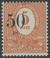 1920, 50 Pf. Auf 5 M., Schwarzer Aufdruck, Type Ia, Postfrisch, Pracht, Kurzbefund Gruber, Mi. 280.- -> Automatically Ge - Otros & Sin Clasificación
