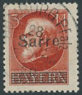 1920, 3 M. Bayern-Sarre, Pracht, Gepr, Burger, Mi. 200.- -> Automatically Generated Translation: 1920, 3 M. "Bavaria Sar - Otros & Sin Clasificación