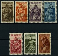 SAARGEBIET 171-77 O, 1934, Volkshilfe, Prachtsatz, Gepr. Hoffmann BPP, Mi. 300.- - Other & Unclassified