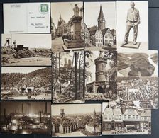 1934/5, Saar-Hilfswerk, 12 Verschiedene Bildspostkarten Von Kirkel Bis Völklingen, Dazu Dt. Reich 6 Pf. W.H.W.-Lotterie  - Collections, Lots & Séries