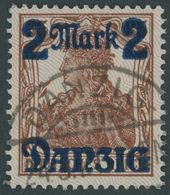 1920, 2 M. Auf 35 Pf., Lilagrauer Netzunterdruck, Spitzen Nach Unten, Zeitgerechte Entwertung, Gepr. Soecknick Und Infla - Sonstige & Ohne Zuordnung