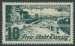 FREIE STADT DANZIG 259a **, 1935, 10 Pf. Schwarzopalgrün, Postfrisch, Pracht, Mi. 90.- - Other & Unclassified