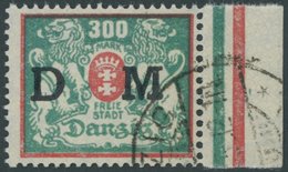 1923, 300 M. Rot/bläulichgrün, Rechtes Randstück, Zeitgerechte Entwertung, Pracht, Kurzbefund Soecknick, Mi. 500.- -> Au - Other & Unclassified
