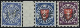 1924, 35, 50 Und 75 Pf. Staatswappen, Pracht, Gepr. Soecknick, Mi. 600.- -> Automatically Generated Translation: 1924, 3 - Andere & Zonder Classificatie