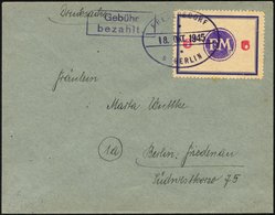 FREDERSDORF Sp 171FI BRIEF, 1945, 6 Pf., Rahmengröße 43x31.5 Mm, Große Wertziffern, Mit Abart Wertziffern Seitlich, Auf  - Private & Local Mails