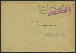 ALL. BES. GEBÜHR BEZAHLT LUDWIGSHAFEN (RHEIN), 22.12.47, Violetter R1 Gebühr Bezahlt, Brief Feinst - Sonstige & Ohne Zuordnung