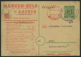 ALL. BES. NOTAUSGABEN PP BRIEF, AACHEN 7, Belo Privatpostkarte Mit Sonderstempel RHEINPOSTA, Feinst - Autres & Non Classés