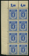 BERLIN UND BRANDENBURG 6AI **, 1945, 20 Pf. Lebhaftblau Mit Abart Strich Unten Am L In Berlin, Im Achterblock Aus Der Ob - Other & Unclassified