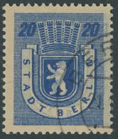 1945, 20 Pf. Lebhaftblau, Graurosa Papier, Doppeldruck, Stempel Nicht Bestimmbar, Pracht -> Automatically Generated Tran - Sonstige & Ohne Zuordnung