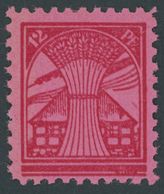 1946, 12 Pf. Dunkelrosarot Auf Lilarosa, Doppeldruck, Postfrisch, Pracht, Gepr. Kramp, Mi. 750.- -> Automatically Genera - Otros & Sin Clasificación