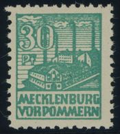 1946, 30 Pf. Dunkelbläulichgrün, Graues Papier, Postfrisch, Pracht, RR!, Fotoattest Kramp: Die Zum Teil Minimal Unsauber - Autres & Non Classés