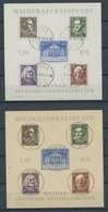 1946, Blockpaar Nationaltheater, Feinst, Mi. 300.- -> Automatically Generated Translation: 1946, Souvenir Sheet Pair "na - Sonstige & Ohne Zuordnung