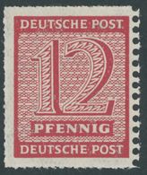 1935, 12 Pf. Roßwein, Einseitig Gezähnt L 11 1/4-11 1/2, Dreiseitig Durchstochen 16, Wz. 1X, Postfrisch, Pracht, R!, Fot - Autres & Non Classés